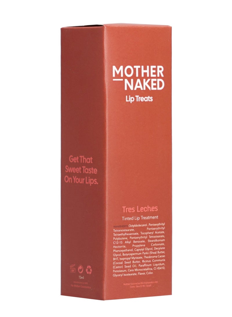 Mother Naked Tres Leches Lip Treat | 15ml | Nude Beige Glossy Tint | Sweet Cream Flavour | Vitamin E - Image 4
